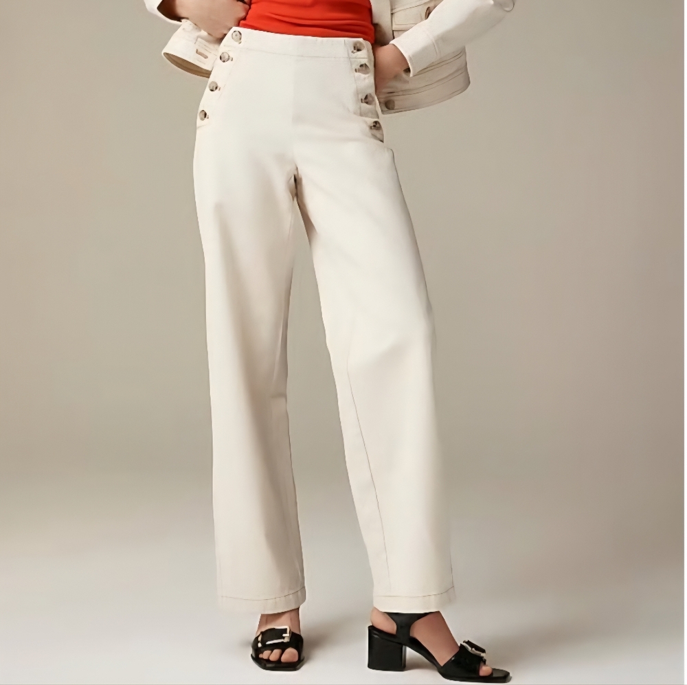 J.Crew Sailor High Waist Wide Leg Pants